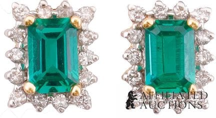 Boucles d'oreilles à clous en or jaune 10 carats a