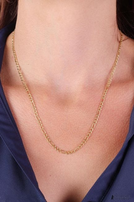 Collier Figaro de 20 pouces, en or jaune 10 carats