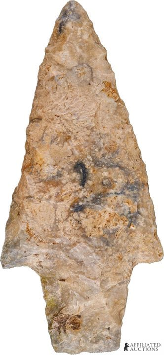 Pointe de flèche de type Kirk, trouvée en Floride,