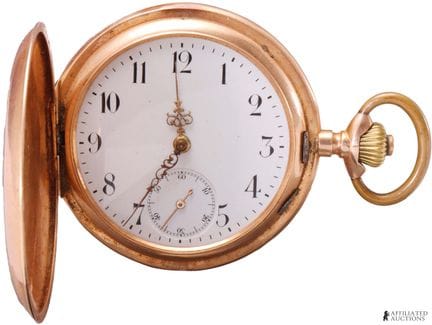 Montre de poche « Hunter » Monopol Durrstein en or