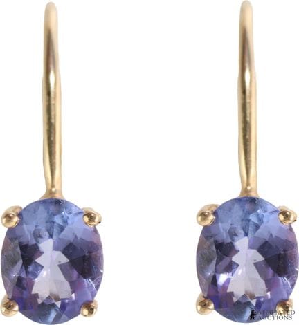 Boucles d'oreilles en tanzanite, pierre de naissan