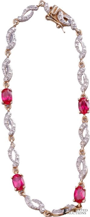 Bracelet en argent sterling 925 plaqué or, orné de