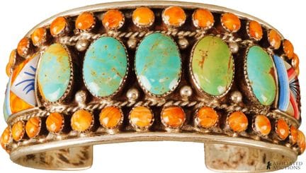 Bracelet en argent sterling .925 avec turquoise « 