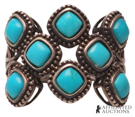 Bague Navajo du sud-ouest en argent 925  Une bague