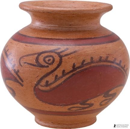 Vase en poterie panaméenne contemporaine.  Pièce e