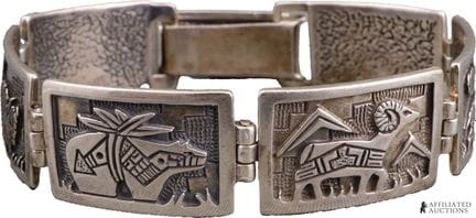 Bracelet « Tenorio Zuni Animal Fetish » en argent 