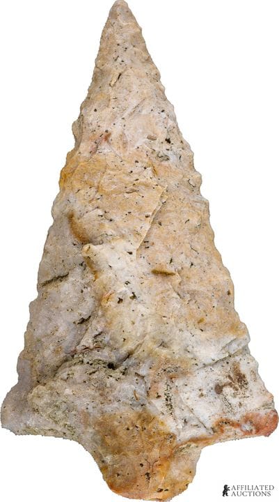 Pointe de flèche archaïque de Floride à tige, 3"  
