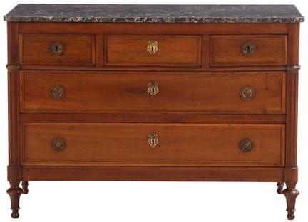COMMODE FRANÇAISE DU XIXe SIÈCLE EN ACJEN, À CINQ 