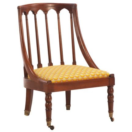 ÉLÉGANTE CHAISE D'APPOINT FRANÇAISE DU XIXe SIÈCLE
