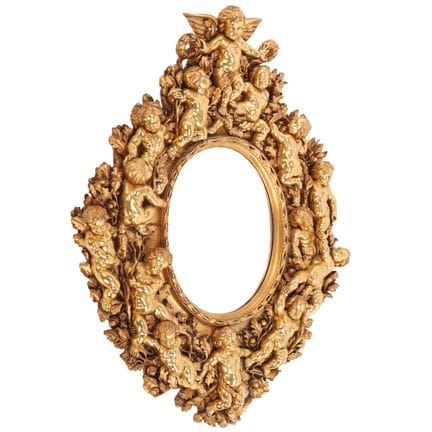 MIROIR FRANÇAIS DE STYLE PALATIAL EN FIBRE DE VERR