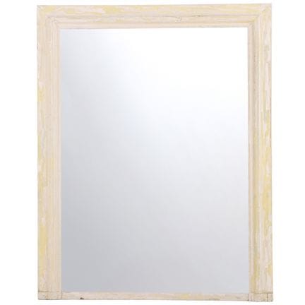 MIROIR FRANÇAIS EN BOIS PEINT AVEC CADRE MOULÉ, VE