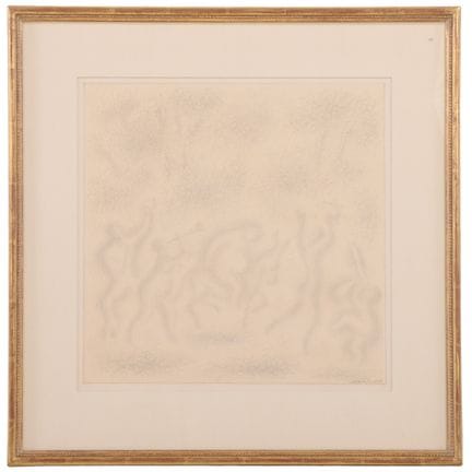 ITZHAK SANKOWSKY (ROUMAIN, 1908-1994) DESSIN AU CR