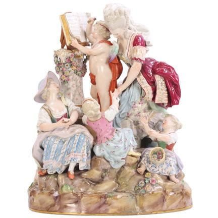 ENSEMBLE DE FIGURINES EN PORCELAINE DE MEISSEN « L