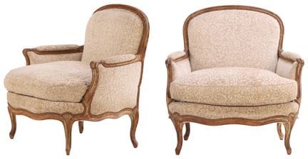 PAIRE DE FAUTEUILS MARQUIS FRANÇAIS DU XIXe SIÈCLE