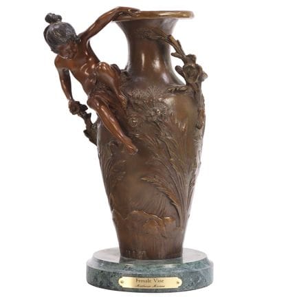 VASE EN BRONZE DE STYLE ART NOUVEAU INSPIRÉ DE MAT