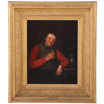 PEINTURE CONTINENTALE REPRÉSENTANT UN HOMME DANS U