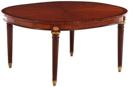 MESA DE COMEDOR DE ESTILO LUIS XVI CON BORDES DE C