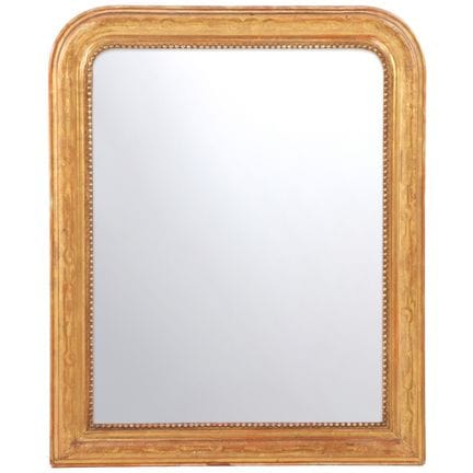 Miroir français Louis-Philippe en bois doré de 39"