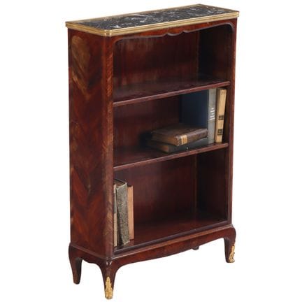 Bibliothèque ouverte de style Louis XV en bois de 