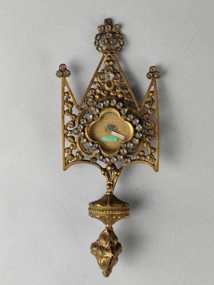 Parte de una CÁLIZ RELIQUIARIO de Santa Germana, d