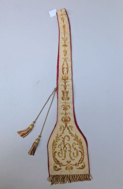 Neo-Gothic style PASTORAL ETOLE with IHS embroider