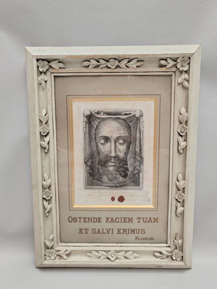 Gran Santo Rostro o Santo Sudario. Altura con marc
