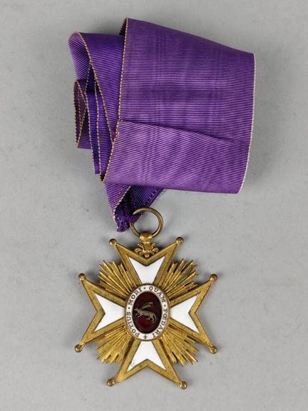CRUZ de CANÓNIGO del Capítulo de VANNES, en bronce