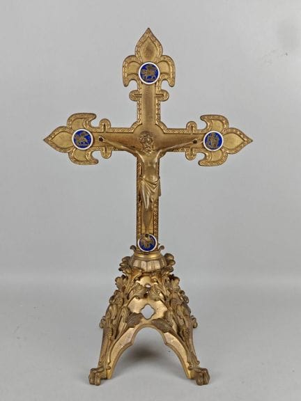 POUSSIELGUE RUSAND zugeschrieben. Altarkreuz aus v