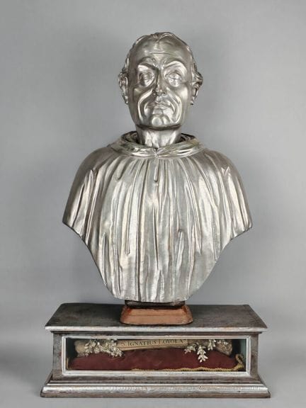 RELIQUIENBÜSTE des Heiligen Ignatius von Loyola, a
