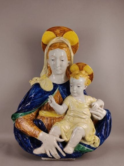 Im Stil des Ateliers der DELLA ROBBIA: Madonna mit