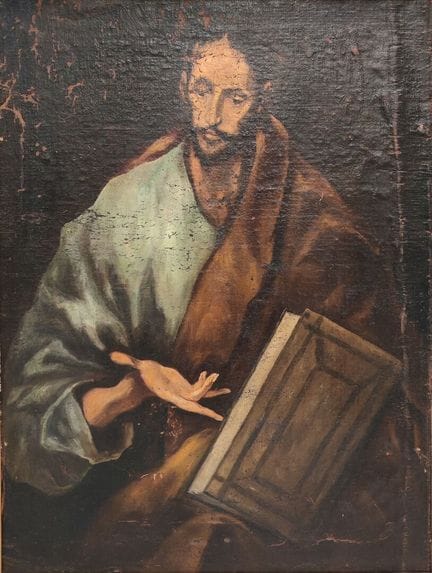 Ecole Espagnole. D'après LE GRECO. Saint Jacques l
