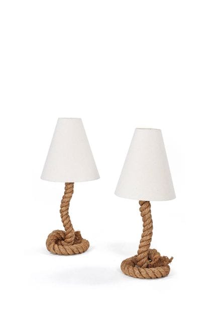IM STIL VON AUDOUX &amp; MINET
Lampenpaar mit Seil