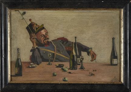 R.CALLET
Soldat d'Infanterie 2°Empire en shako et 