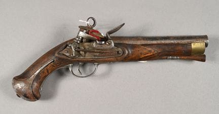 FRANCE. Pistolet à platine à la miquelet, canon (1