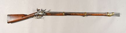 FRANCE. Fusil à silex  (Marine?), contre platine «