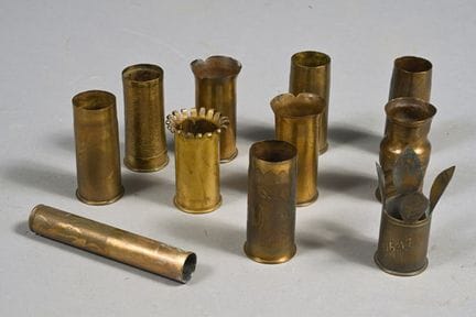 FRANCE. Artisanat de tranchée, petites douilles gr