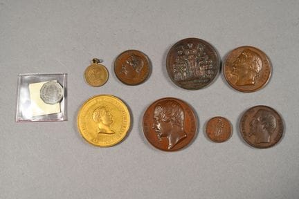 FRANCE. Médailles de table et jetons Napoléon 3 co