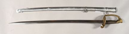FRANCE. Sabre  1845 d'officier subalterne, «Manuf.