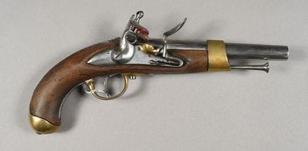 FRANCE. Pistolet de cavalerie 1822 T BIS, platine 