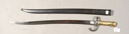 FRANCE. Baïonnette de fusil Chassepot 1866 (numéro