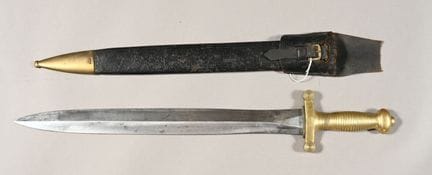 FRANCE. Glaive d'infanterie 1831, poignée laiton «