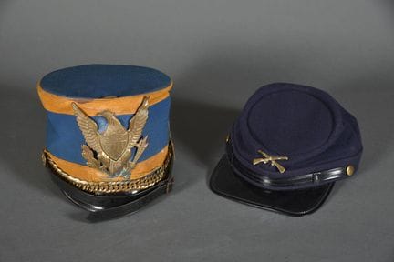 USA. Shako de musicien, casquette Guerre de Sécess