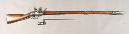 FRANCE. Fusil à silex modèle 1777, platine marquag