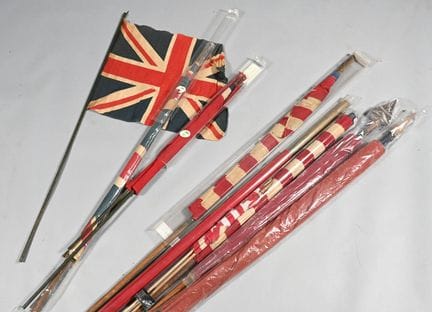FLAGS. FRANCE (6), USA (4), ENGLAND (2)—various si