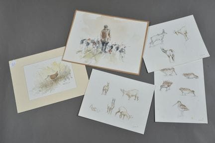 CHASSE. Servane de SAULIEU. Etudes animalières sur