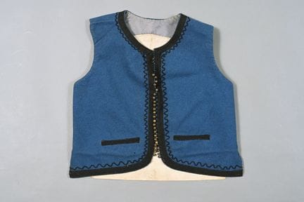FRANCE. Spahis. Gilet bleu à galon noir de Sous-Of