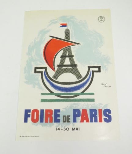 Jean CARLU (1900-1997). «Feria de París». Cartel l