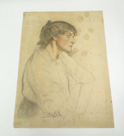 Alméry LOBEL-RICHE (1880-1950). "La Buveuse d'Ethe