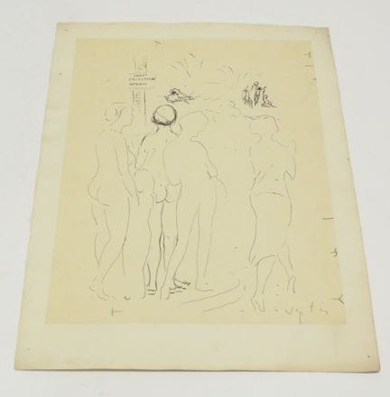 Marcel VERTES (1895-1961). Composizione erotica. I