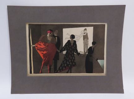 André Édouard MARTY (1882-1974). Bozzetto original